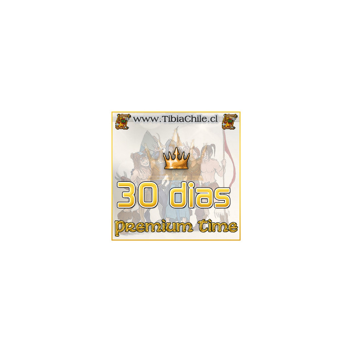 Premium time 30 dias (250 Tibia Coins)