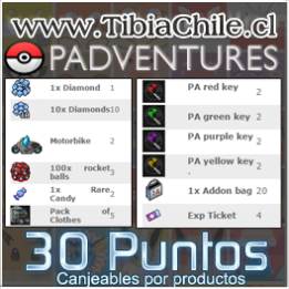 30 Puntos (Canjeables por productos)